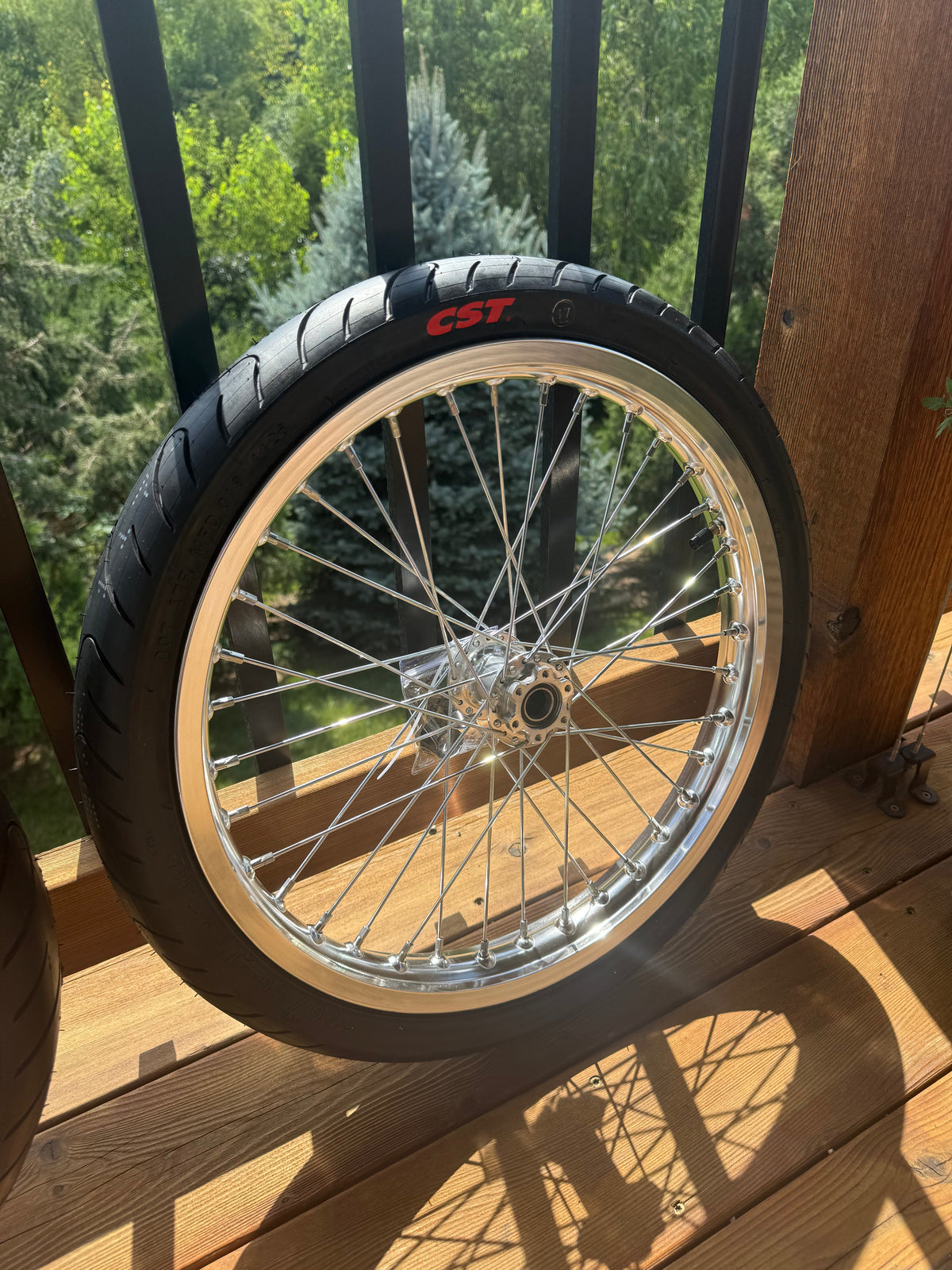 Surron LBX/Eride/79bike chrome CST supermoto wheelset (preorder)