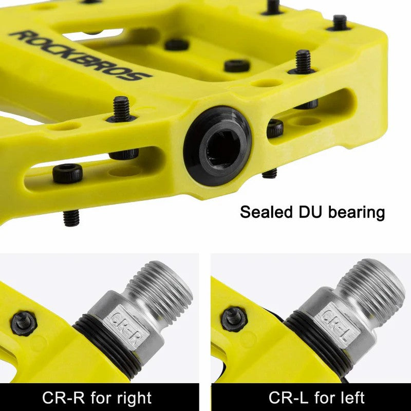High-Speed Bearing Nylon Bike Pedals